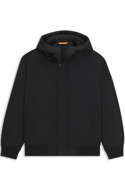 Water-repellent jacket with contrasting insert