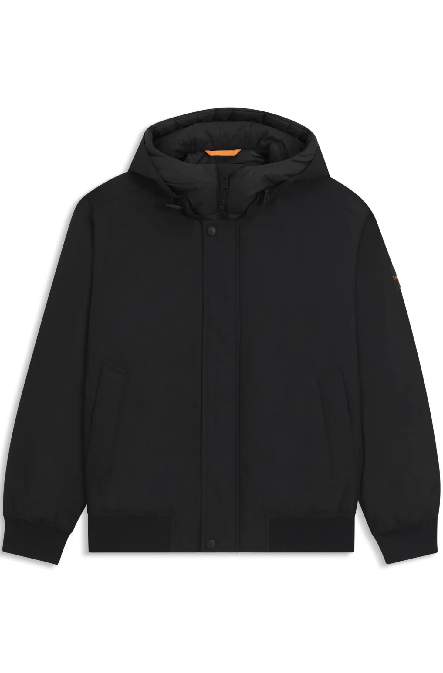 Water-repellent jacket with contrasting insert