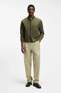 Water-repellent jacket with monogram-pattern sleeves