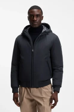 Water-repellent padded jacket with Double B monogram