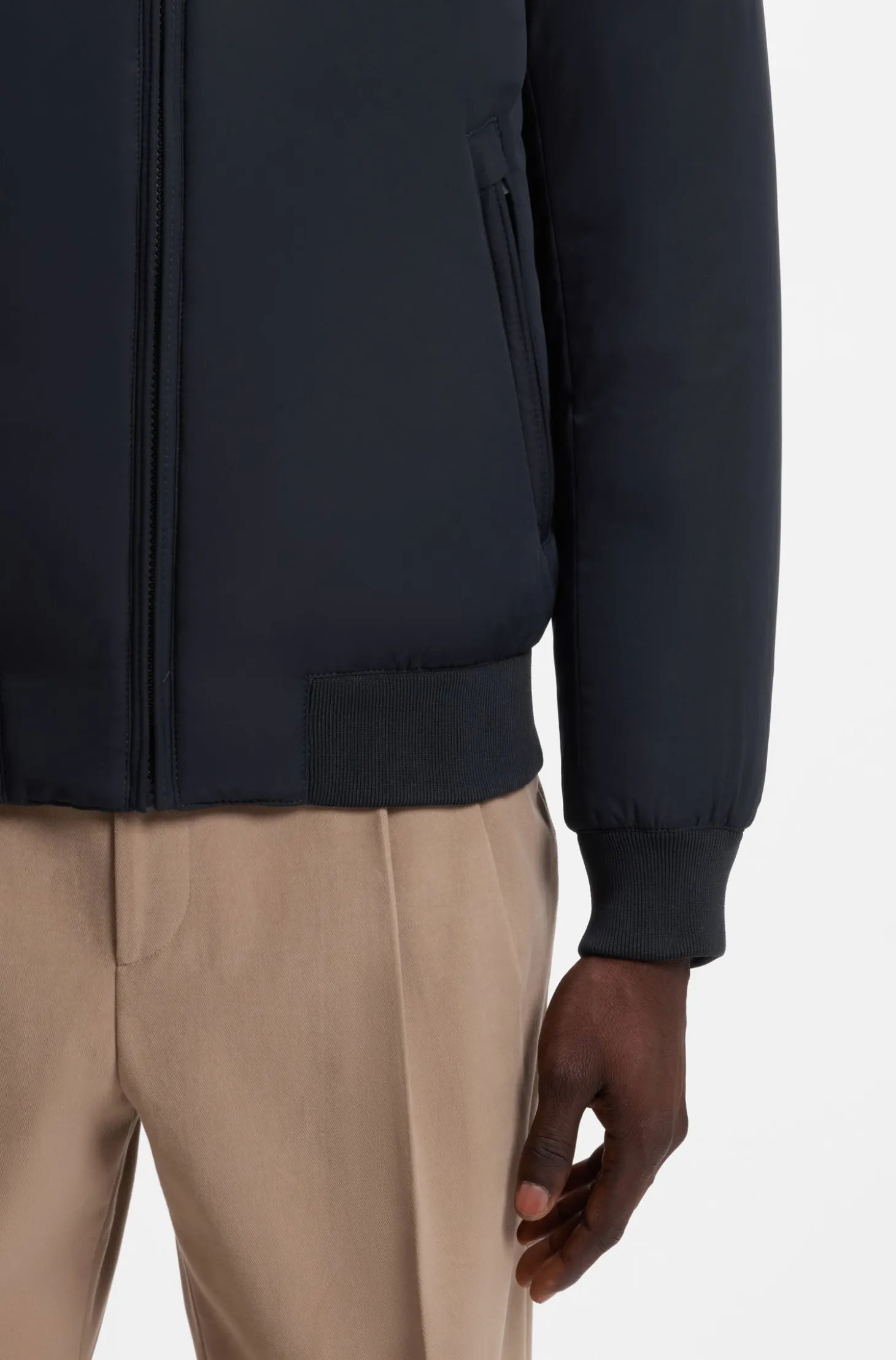 Water-repellent padded jacket with Double B monogram