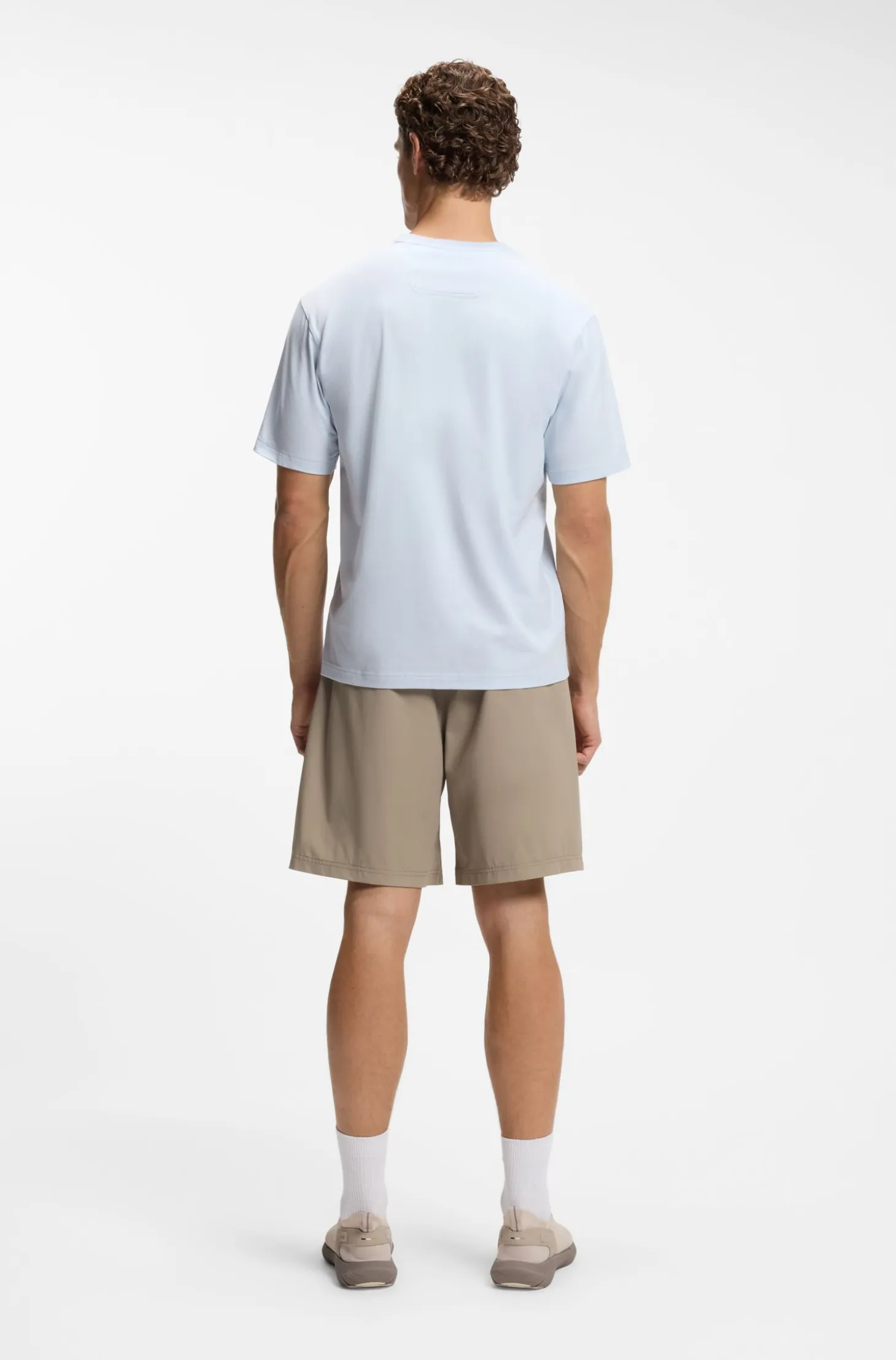 Water-repellent shorts in micro-waffle fabric