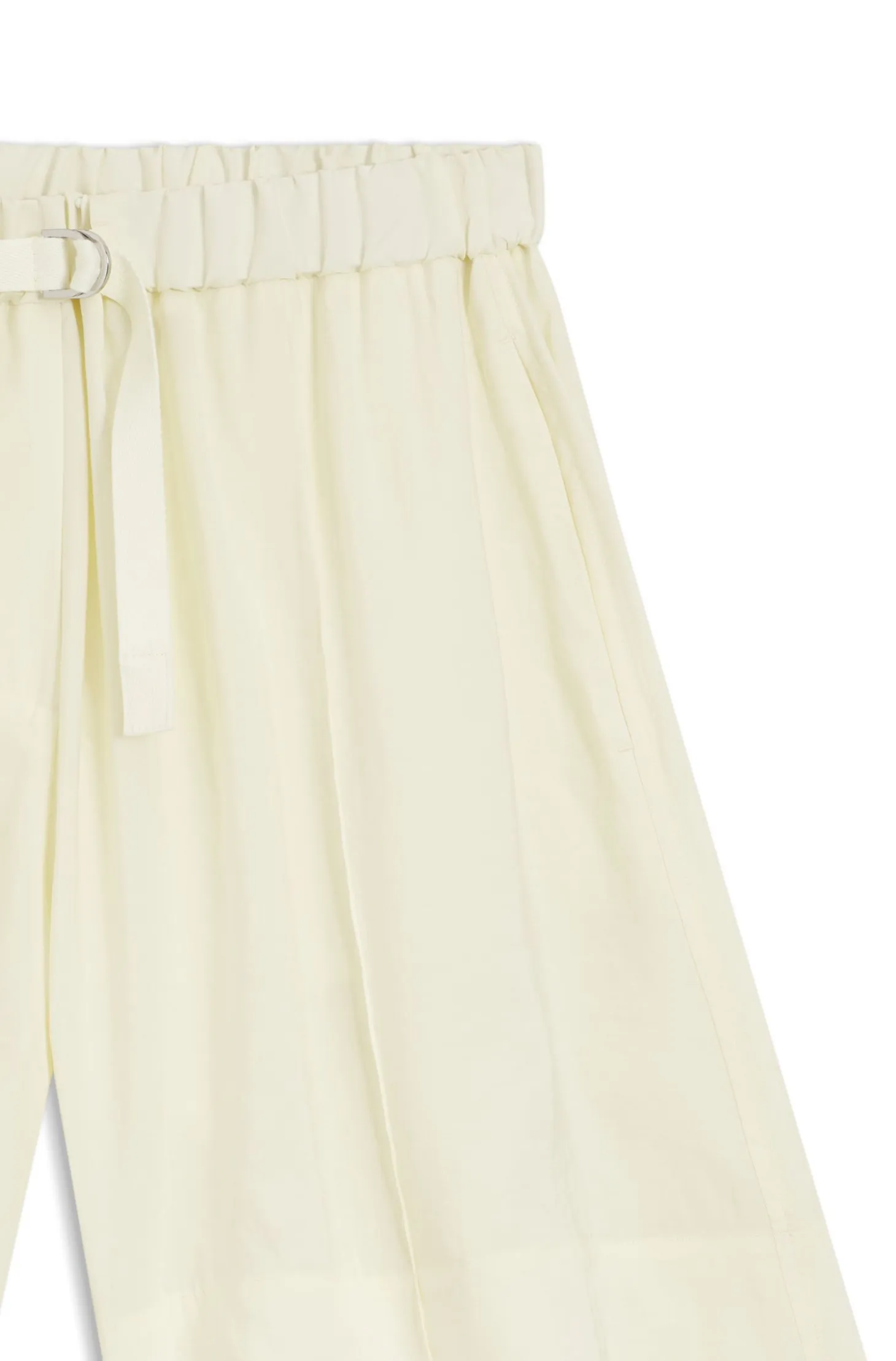 Wide-leg Bermuda shorts with elasticated waistband