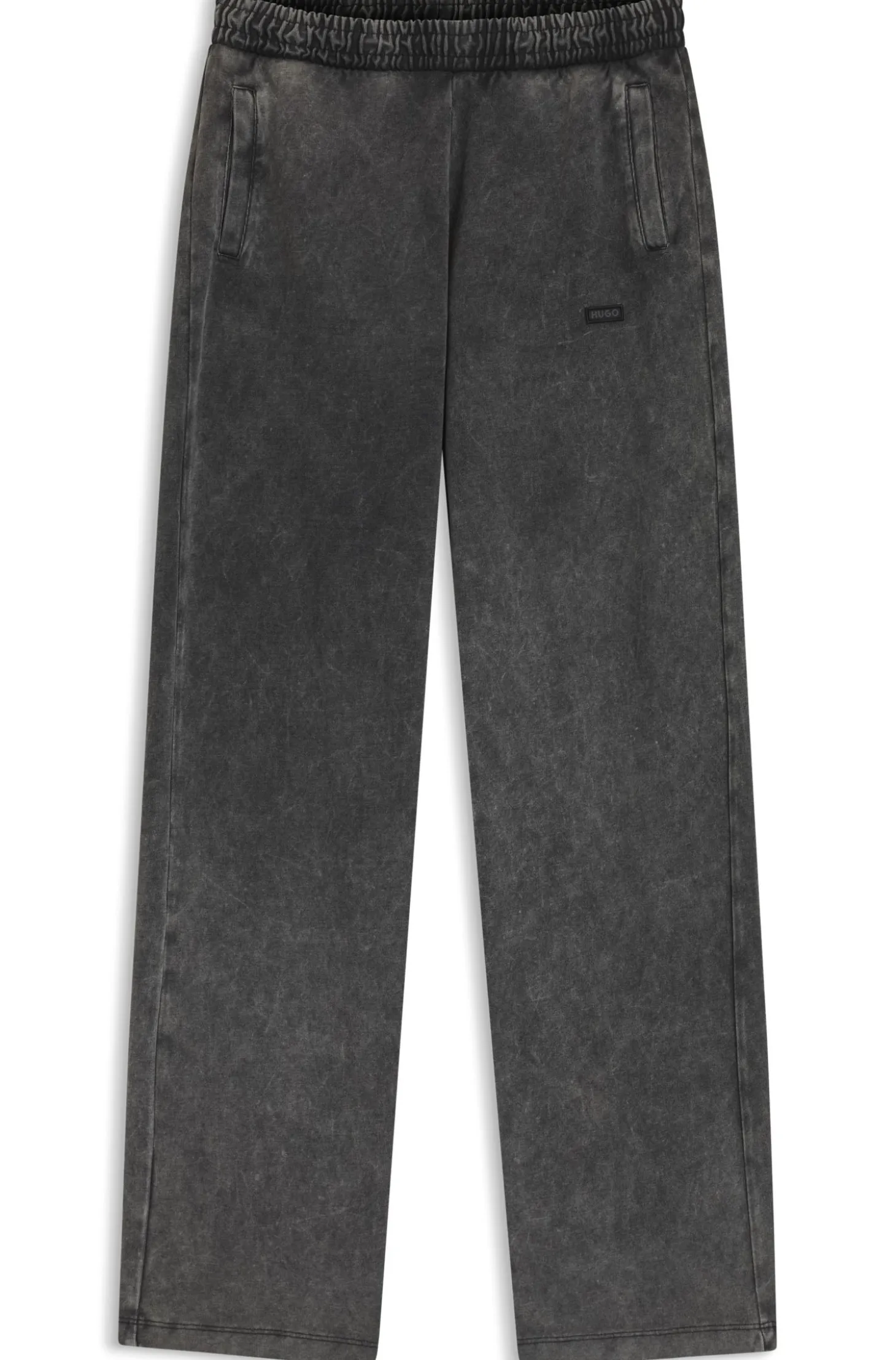 Wide-leg jogpants in soft cotton blend