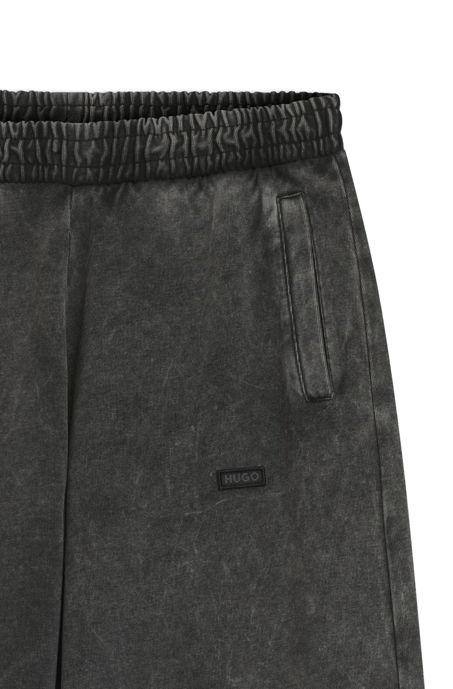 Wide-leg jogpants in soft cotton blend