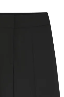 Wide-leg regular-fit trousers in stretch fabric
