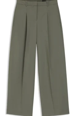 Wide-leg trousers in Italian virgin wool