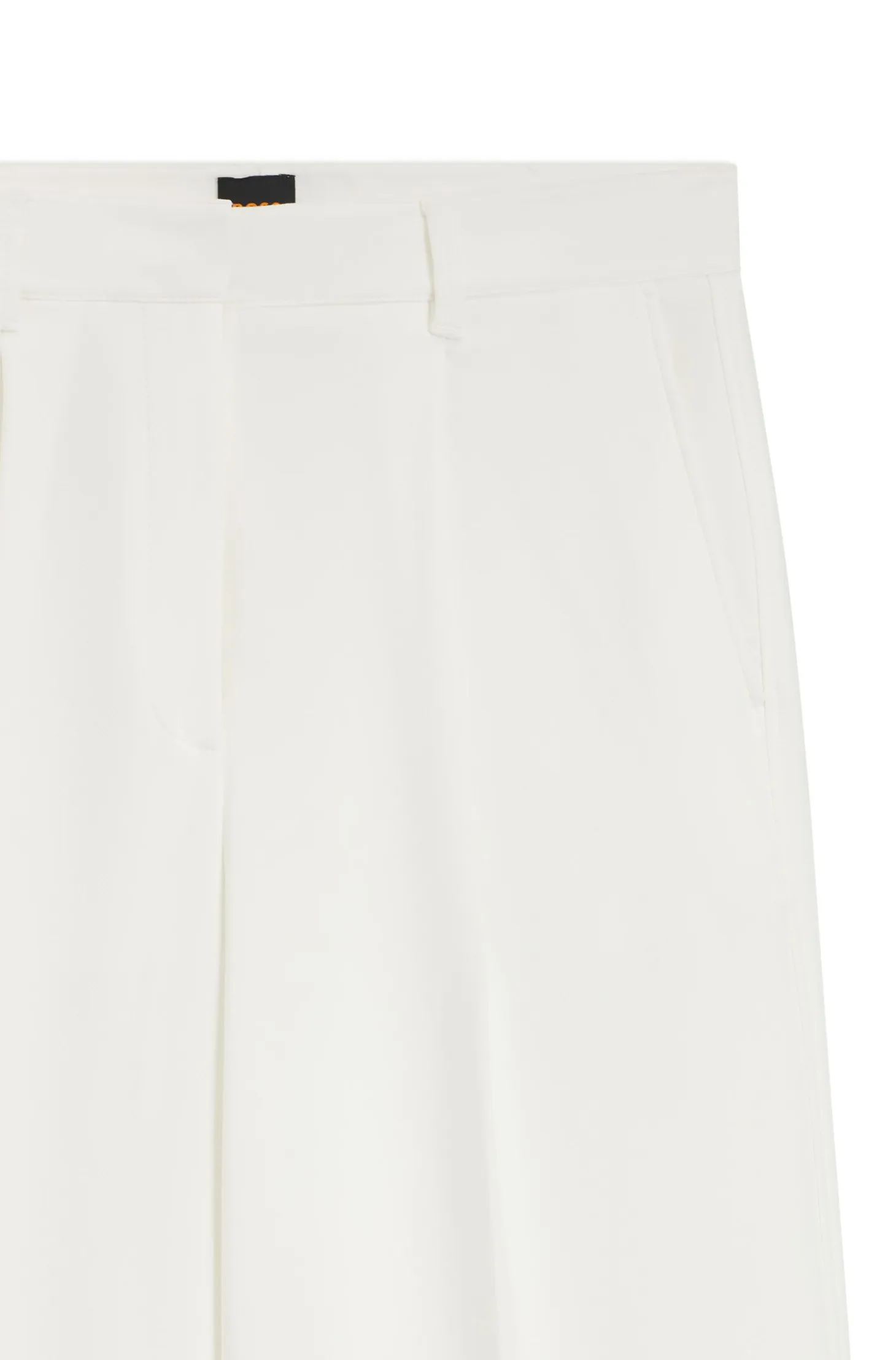 Wide-leg trousers in stretch fabric