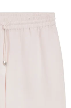 Wide-leg trousers with elasticated waistband