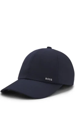 Wool-blend cap with logo lettering