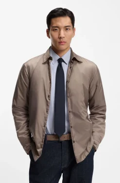Wool-blend tie with stretch