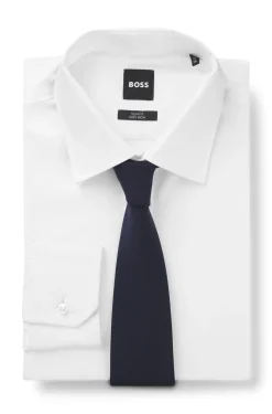 Wool-blend tie with stretch