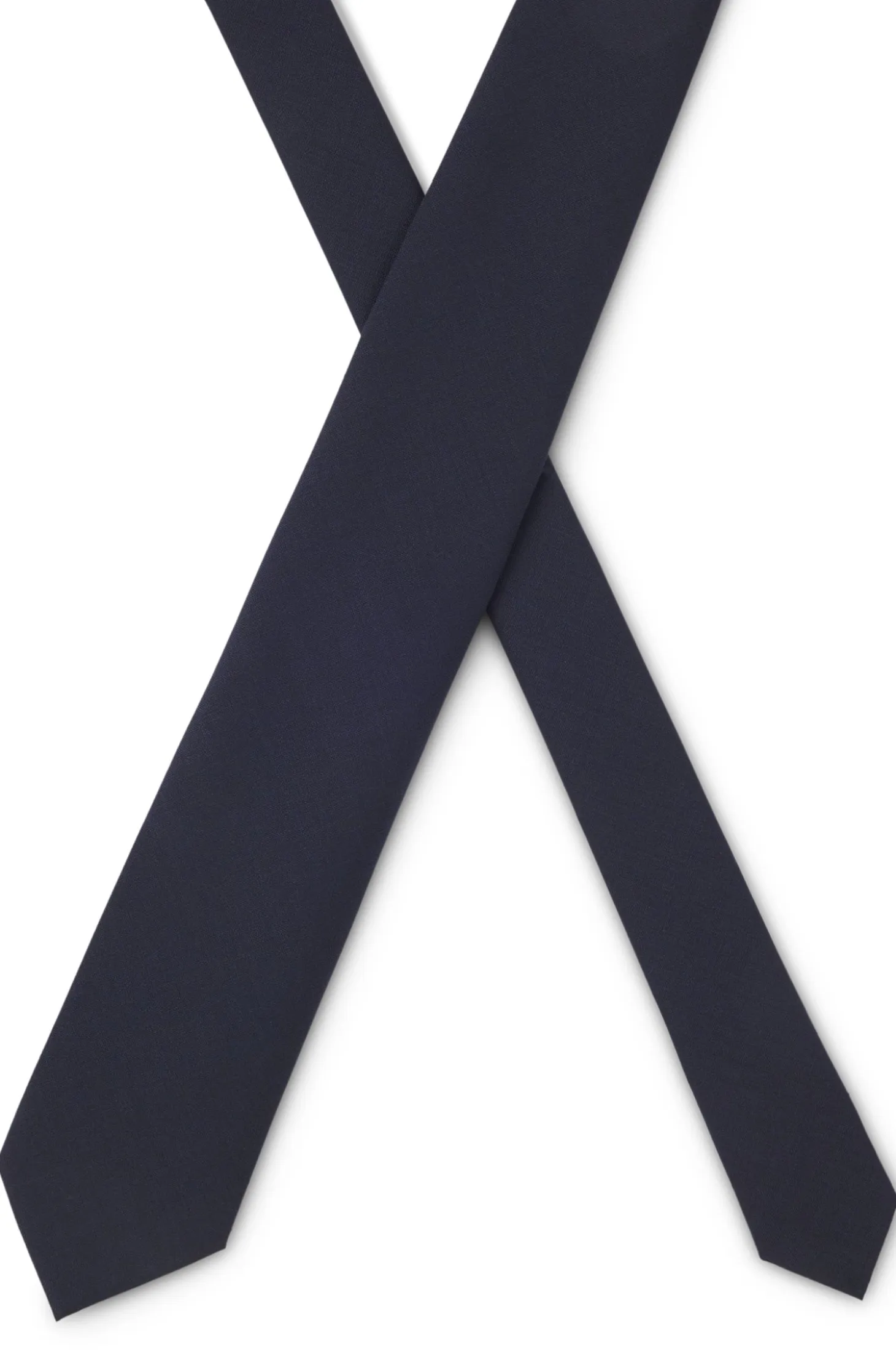 Wool-blend tie with stretch