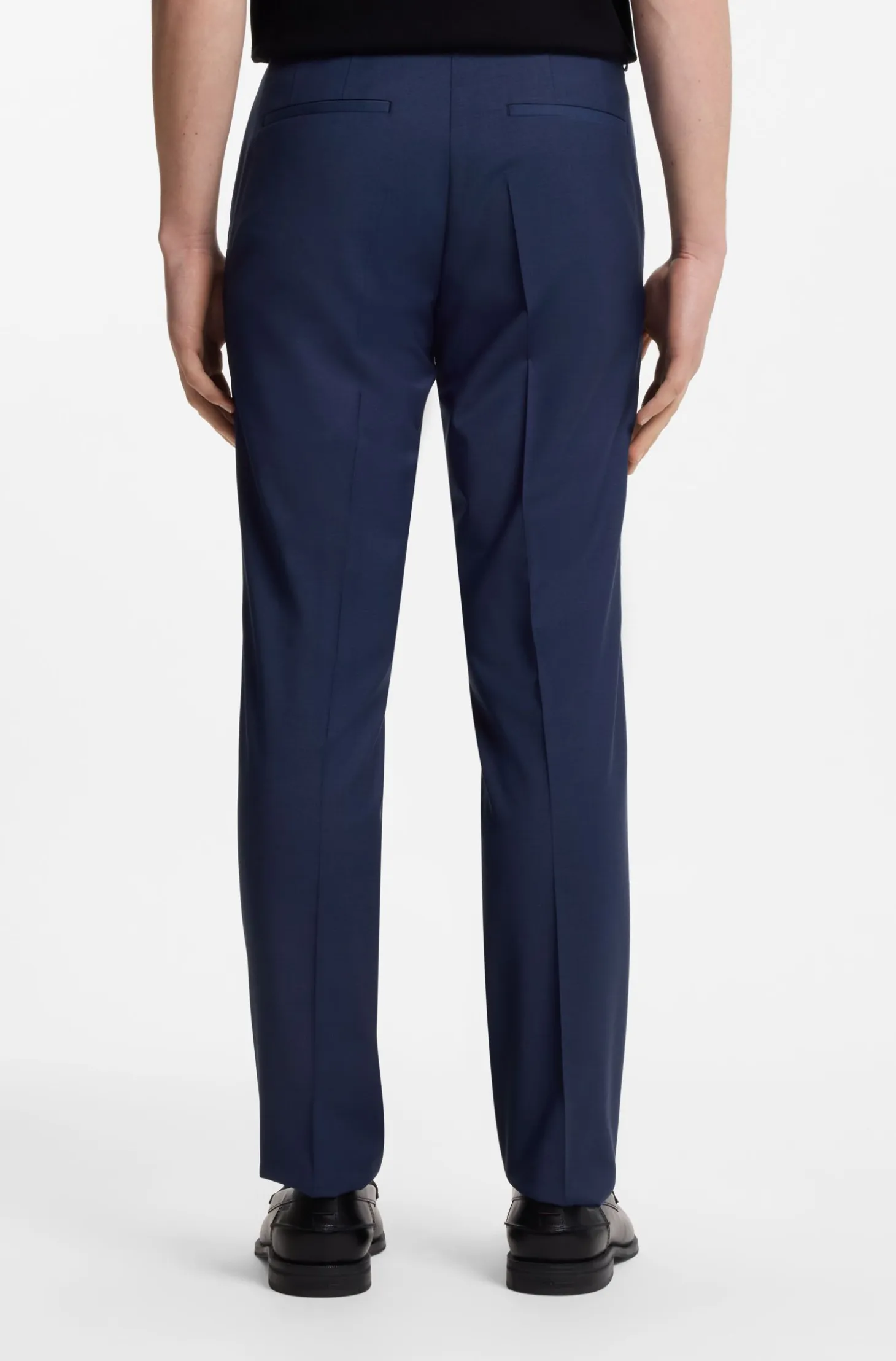 Wool-blend two-piece extra-slim-fit suit