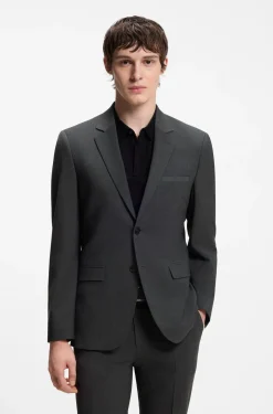Wool-blend two-piece extra-slim-fit suit