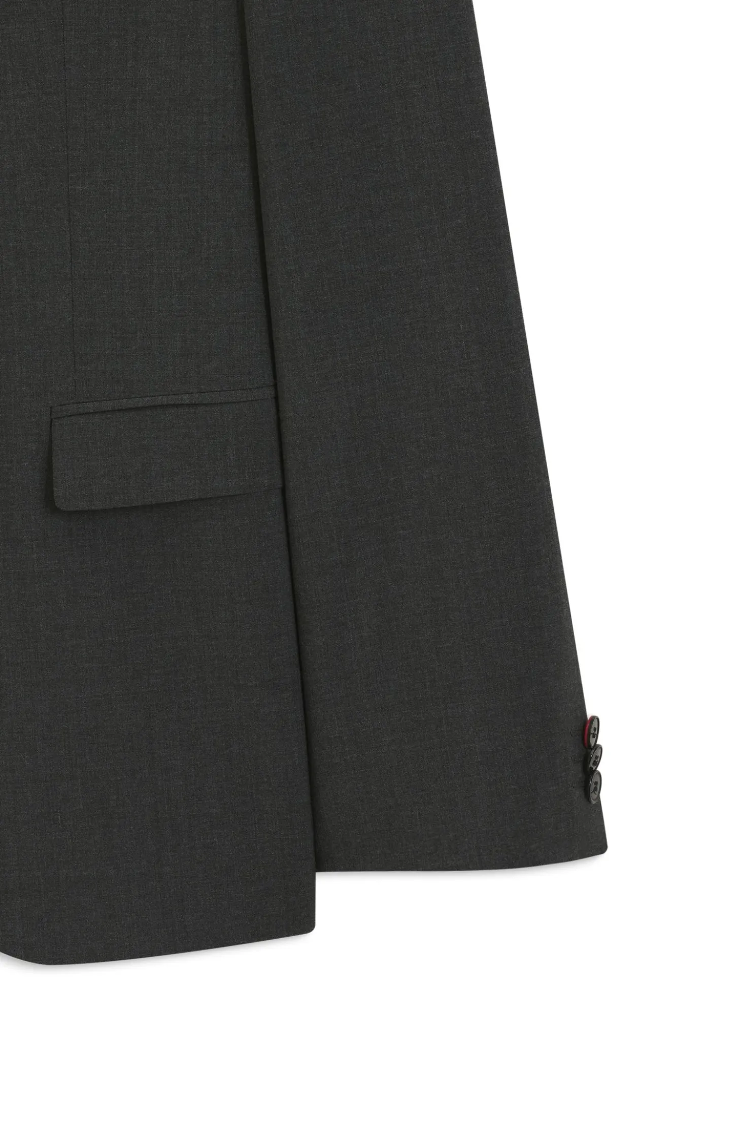 Wool-blend two-piece extra-slim-fit suit