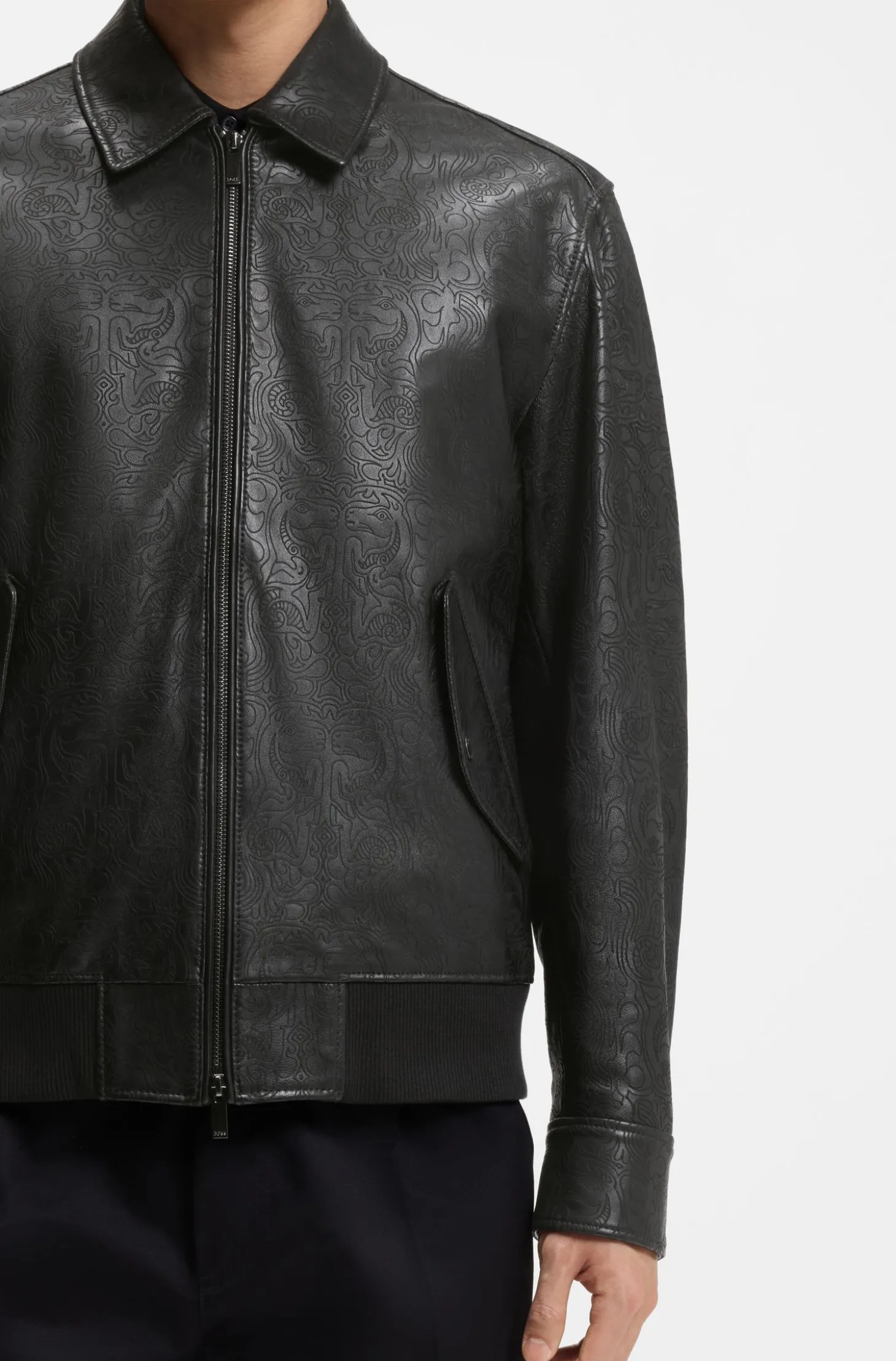 Year of the Horse Leather jacket with lasered artwork