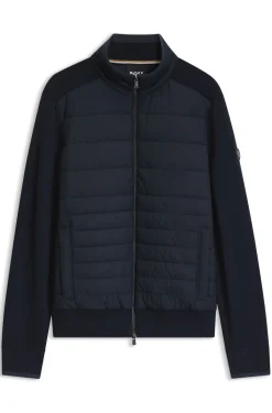 Zip-up jacket with padded front