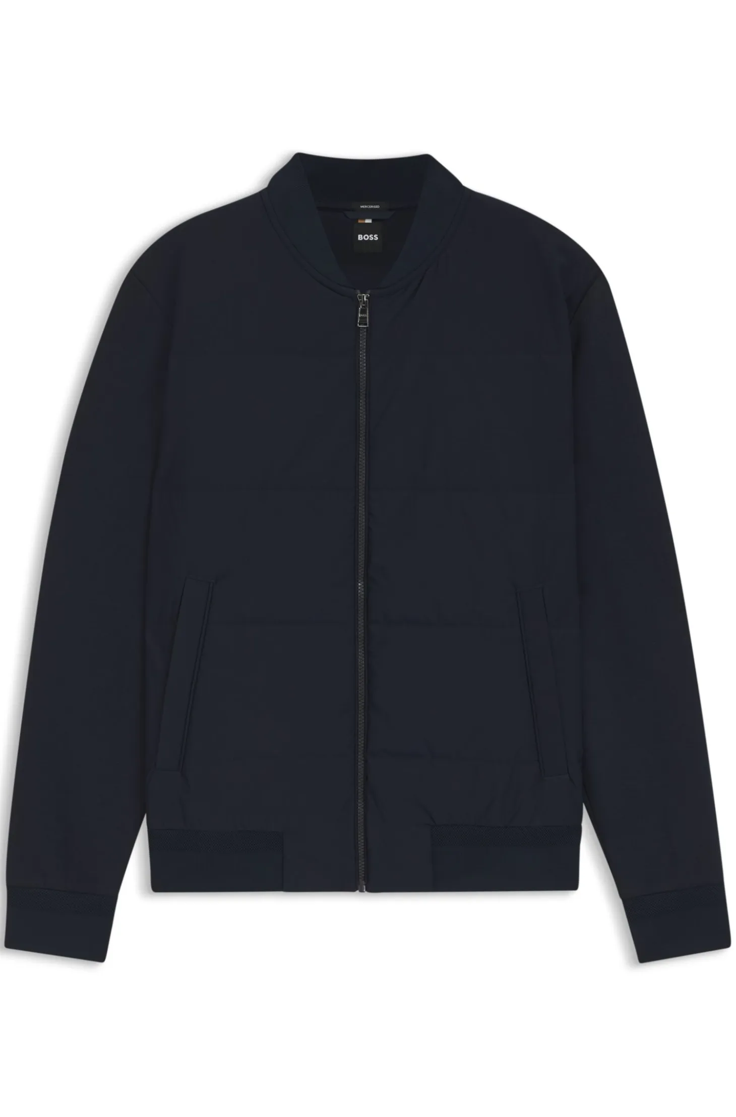 Zip-up sweatshirt with padded front