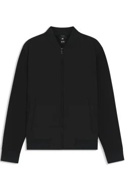 Zip-up sweatshirt with padded front